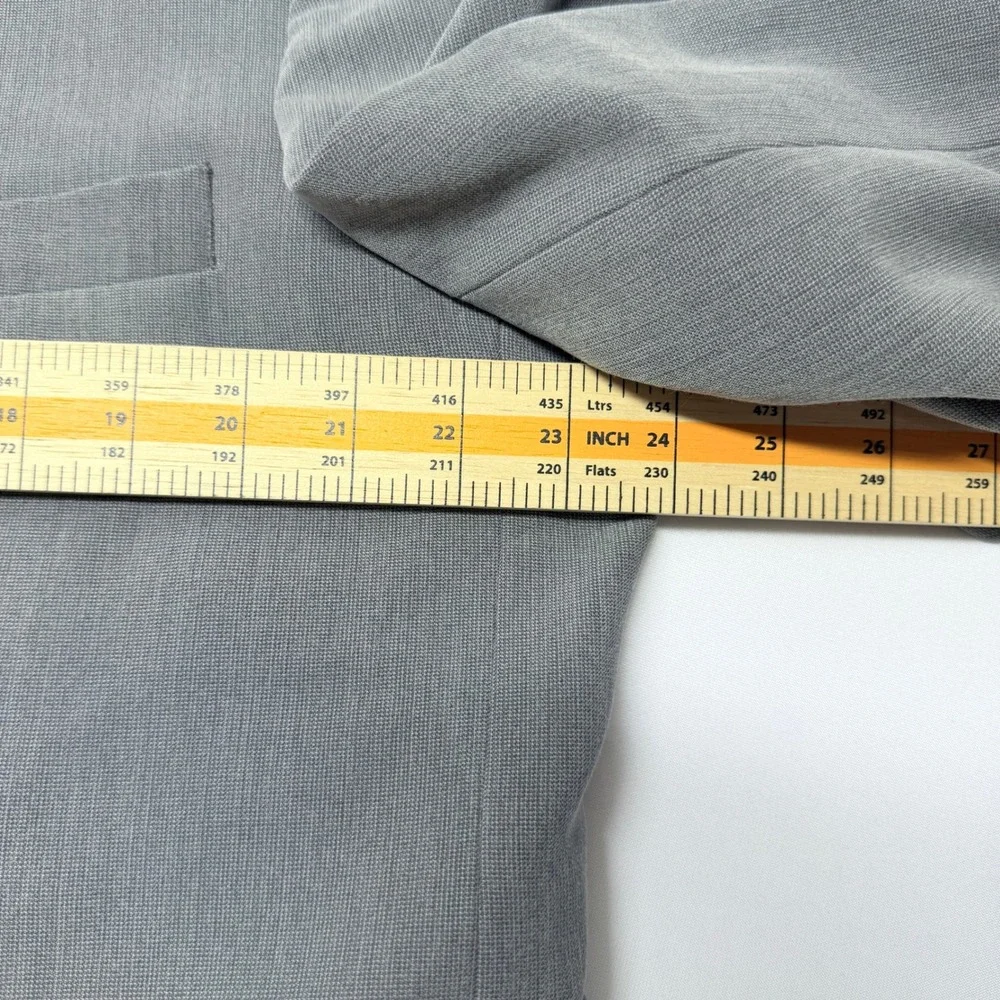 Nautica Mens Gray Two Button Blazer Sport Coat Jacket  50R